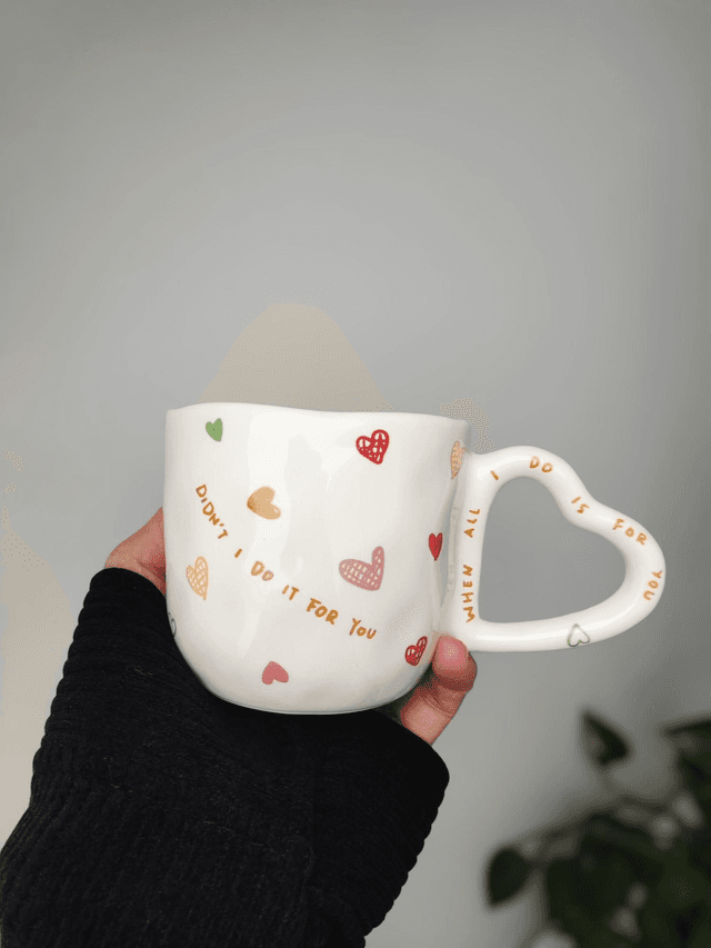 Mug en céramique coeur