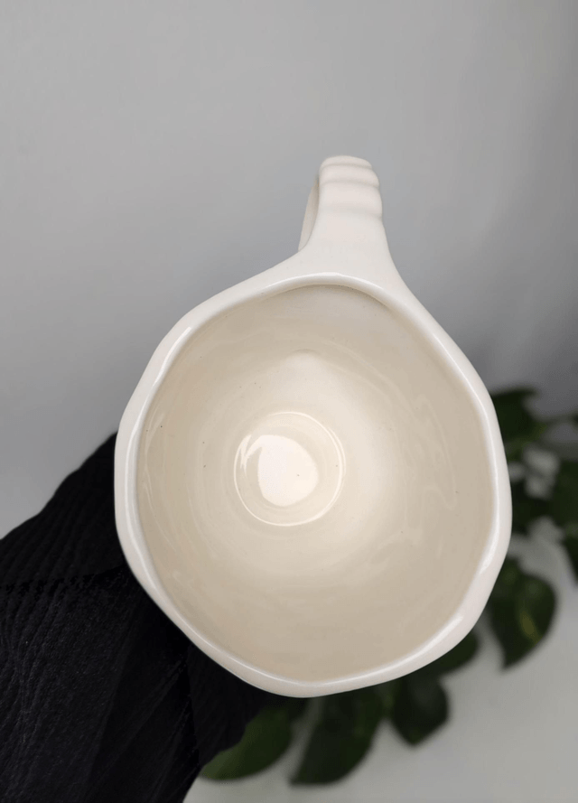 Mug en céramique style vintage fleurs